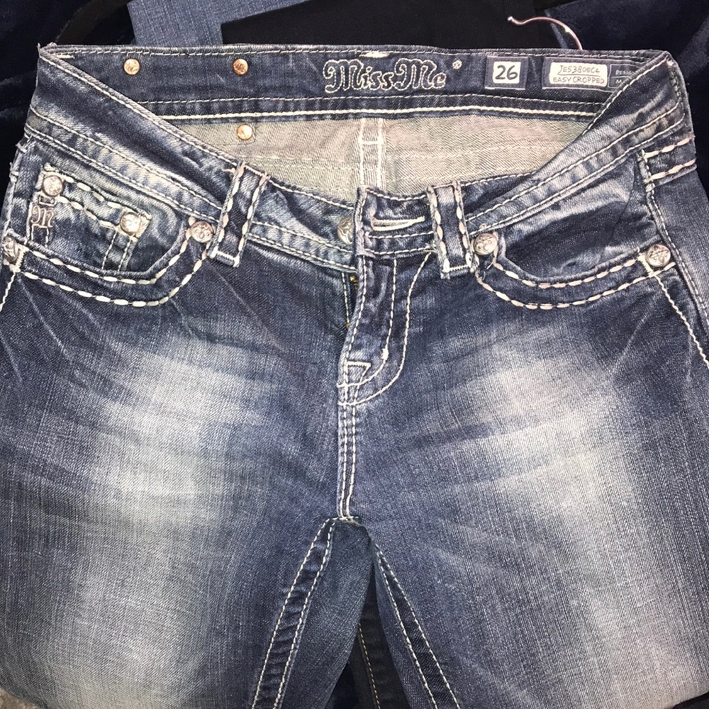 Miss Me easy cropped jeans size 26
